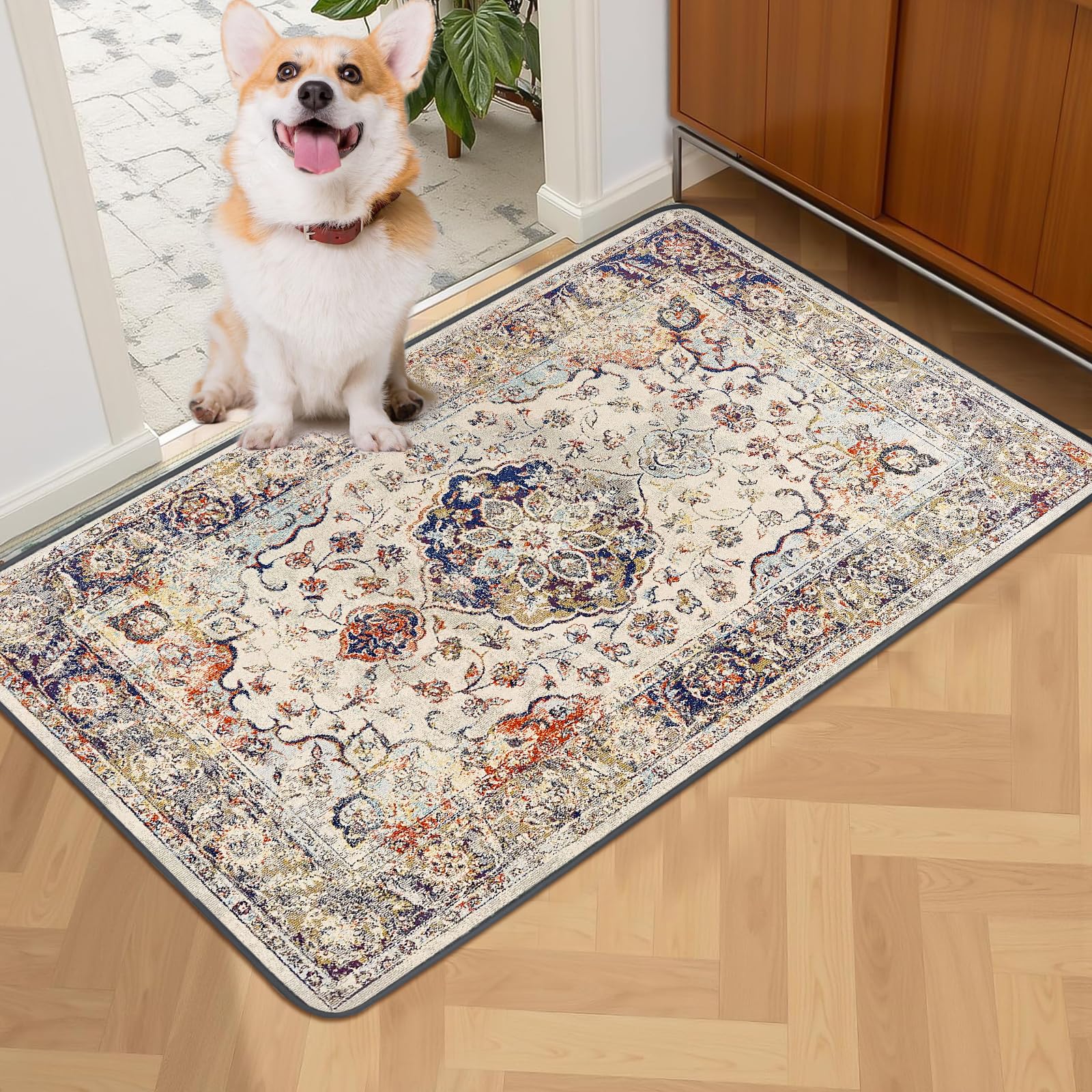 Sclose Washable Pee Pads For Dogs 2 Pack, 36'' X 24'' Reusable Puppy Pads Waterproof, Super Absorbent Dog Rugs, Leakproof, Dog C